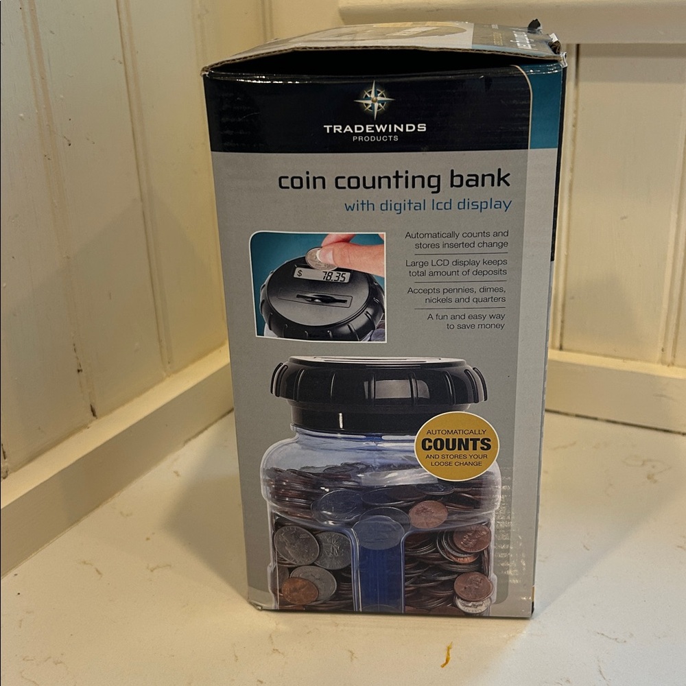 In original box-coin counting bank with digital lcd display - Picture 3 of 8